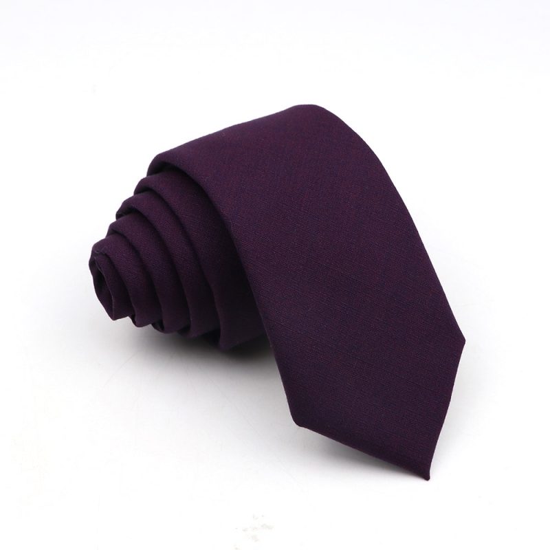 New Men's Solid Color Tie Skinny Casual Anti-wrinkle Necktie For Wedding Suit Neckties Pink Blue Grey Ties Cravat Gift Accessory - Image 21