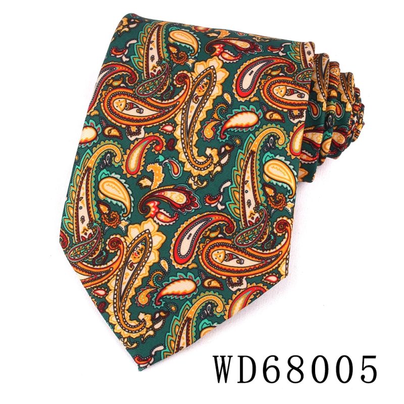 9 cm Wide Print Ties For Men Women Paisley Neck Tie For Wedding Business Classic Groom Neckties Fashion Men's Flower Neck Tie - Image 12