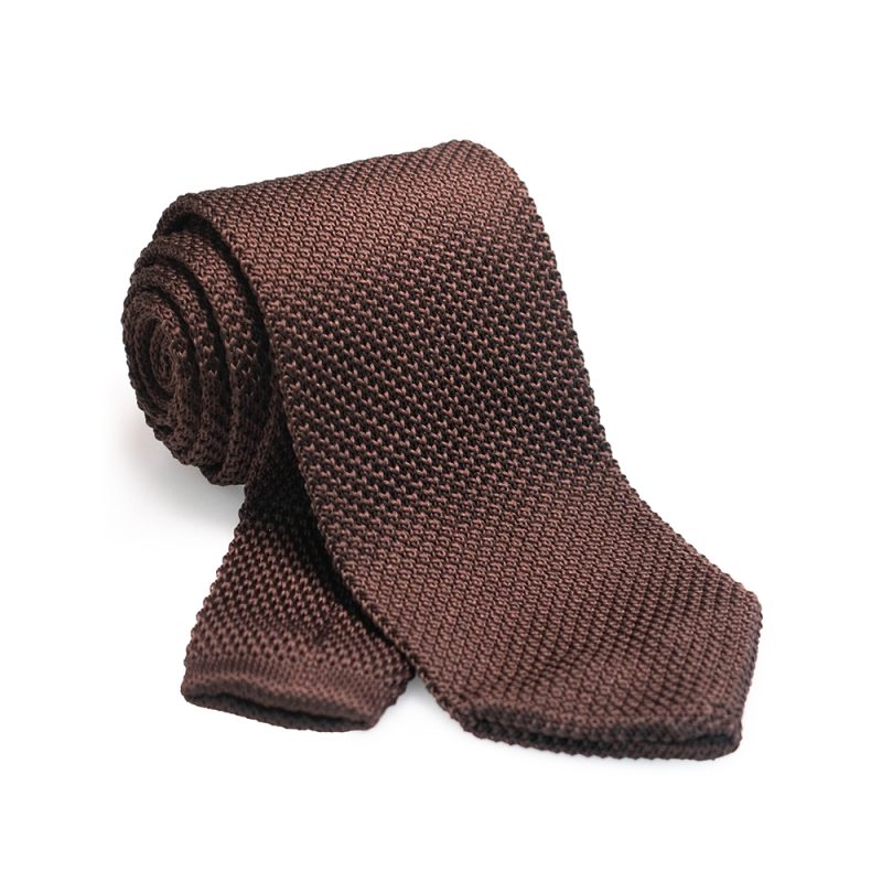 New Style Fashion Men's Solid color Tie 8cm Knitted Ties Cotton Neck Ties For Men Business Wedding Cravat Accessories gift - Image 4