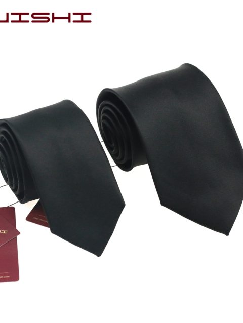 British Style Sale Mariage Waterproof Necktie Formal Black Solid Color Unisex Stripe Shape Men's For Gift Lapel Neck Tie Women
