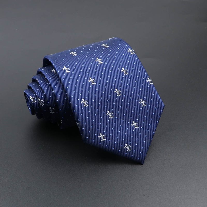 Men's Fashion Tie 8cm Blue Necktie Classic Plaid Striped Neck Tie Paisley Floral Neckties Daily Wear Cravat Wedding Party Gift - Image 9