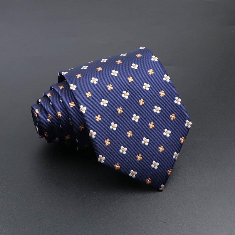 Men's Fashion Tie 8cm Blue Necktie Classic Plaid Striped Neck Tie Paisley Floral Neckties Daily Wear Cravat Wedding Party Gift - Image 13
