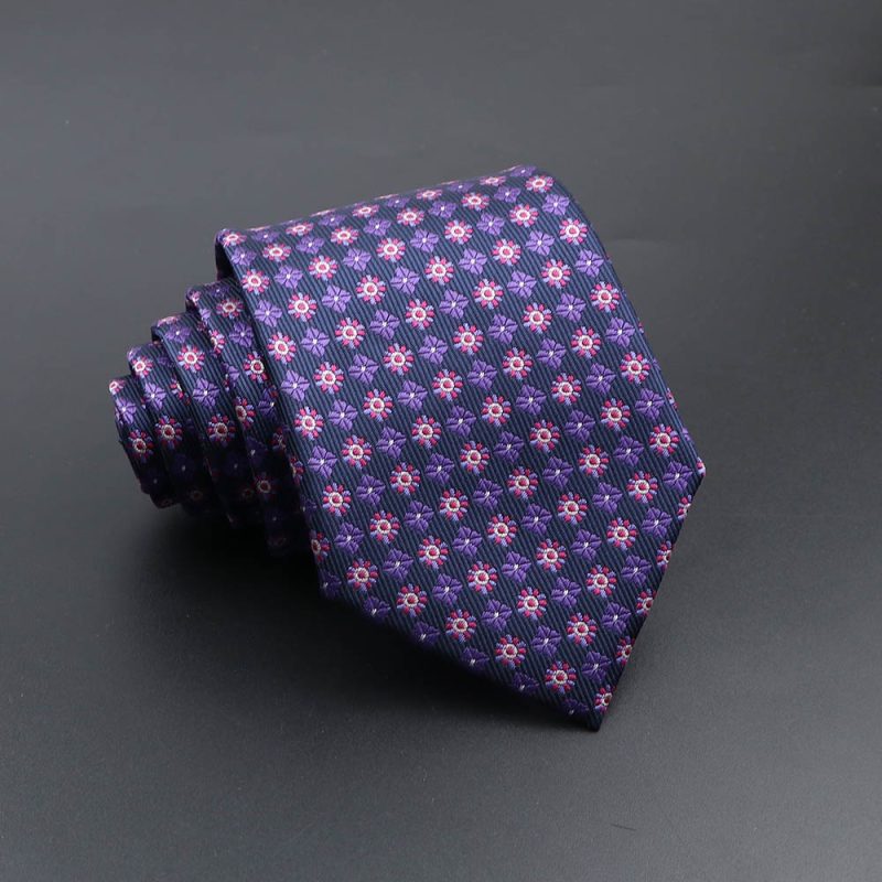 Men's Fashion Tie 8cm Blue Necktie Classic Plaid Striped Neck Tie Paisley Floral Neckties Daily Wear Cravat Wedding Party Gift - Image 19