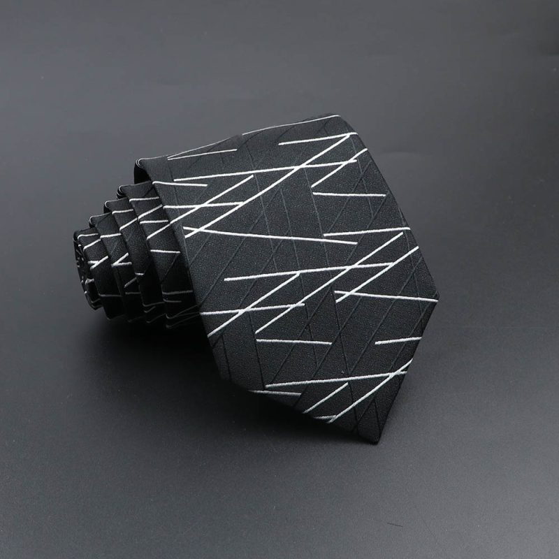 Men's Fashion Tie 8cm Blue Necktie Classic Plaid Striped Neck Tie Paisley Floral Neckties Daily Wear Cravat Wedding Party Gift - Image 25