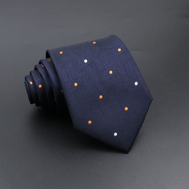 Men's Fashion Tie 8cm Blue Necktie Classic Plaid Striped Neck Tie Paisley Floral Neckties Daily Wear Cravat Wedding Party Gift - Image 26