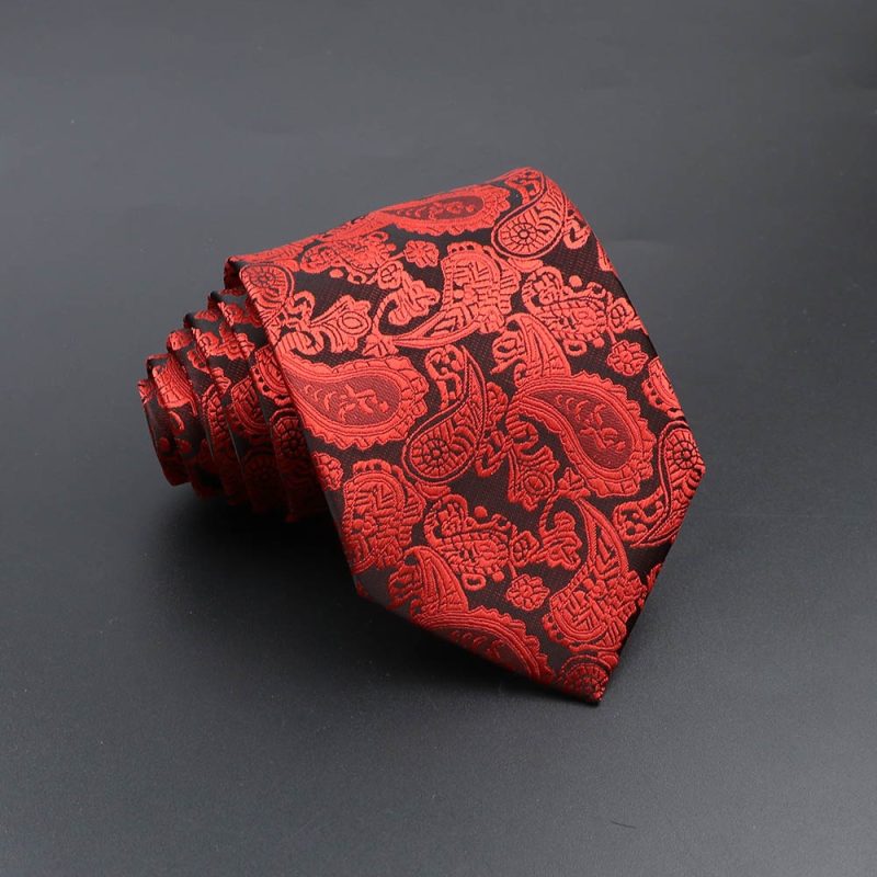 Men's Fashion Tie 8cm Blue Necktie Classic Plaid Striped Neck Tie Paisley Floral Neckties Daily Wear Cravat Wedding Party Gift - Image 29