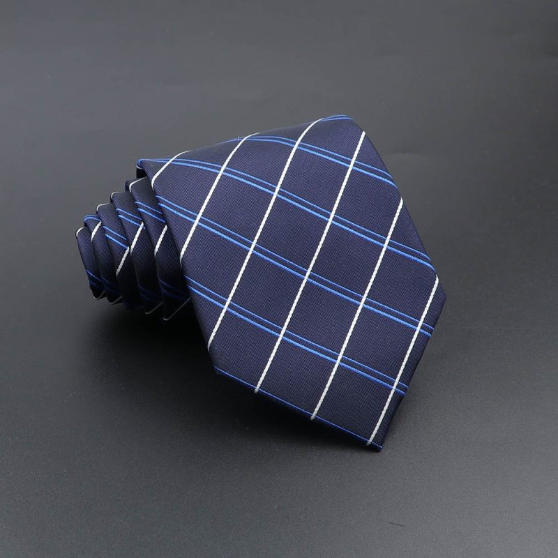 Men's Fashion Tie 8cm Blue Necktie Classic Plaid Striped Neck Tie Paisley Floral Neckties Daily Wear Cravat Wedding Party Gift - Image 37