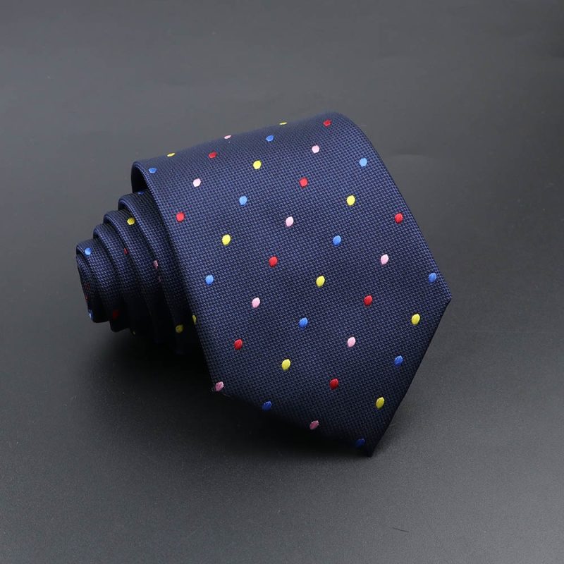 Men's Fashion Tie 8cm Blue Necktie Classic Plaid Striped Neck Tie Paisley Floral Neckties Daily Wear Cravat Wedding Party Gift - Image 40