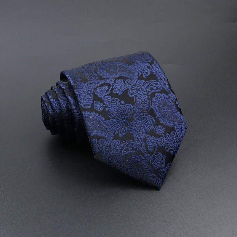 Men's Fashion Tie 8cm Blue Necktie Classic Plaid Striped Neck Tie Paisley Floral Neckties Daily Wear Cravat Wedding Party Gift - Image 41