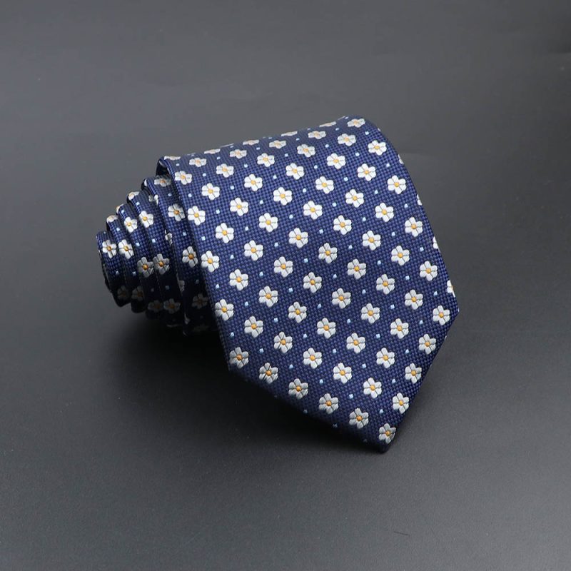 Men's Fashion Tie 8cm Blue Necktie Classic Plaid Striped Neck Tie Paisley Floral Neckties Daily Wear Cravat Wedding Party Gift - Image 42