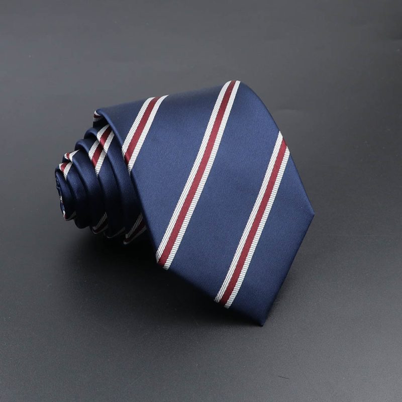 Men's Fashion Tie 8cm Blue Necktie Classic Plaid Striped Neck Tie Paisley Floral Neckties Daily Wear Cravat Wedding Party Gift - Image 44