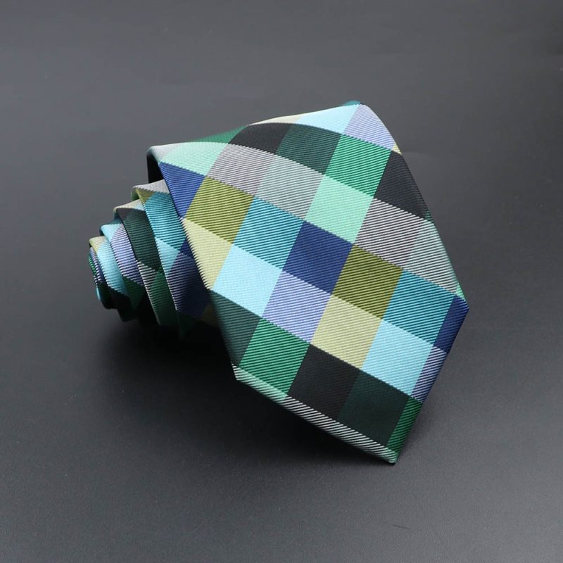 Men's Fashion Tie 8cm Blue Necktie Classic Plaid Striped Neck Tie Paisley Floral Neckties Daily Wear Cravat Wedding Party Gift - Image 47