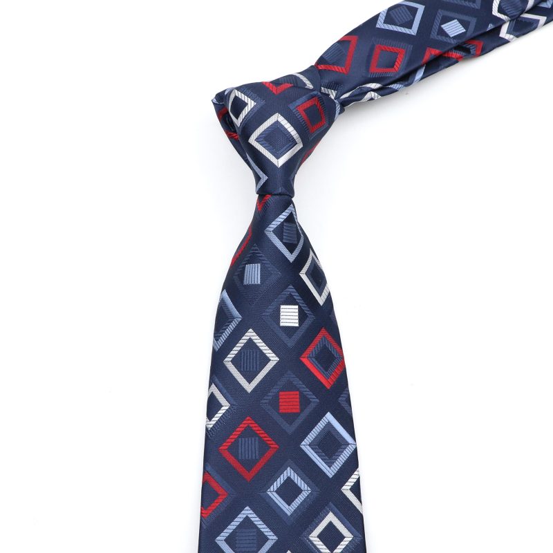 New Men's Classic Luxury Tie 8cm Striped Paisley Plaid All-Match Jacquard Necktie For Business Wedding Prom Daily Wear Accessory - Image 5