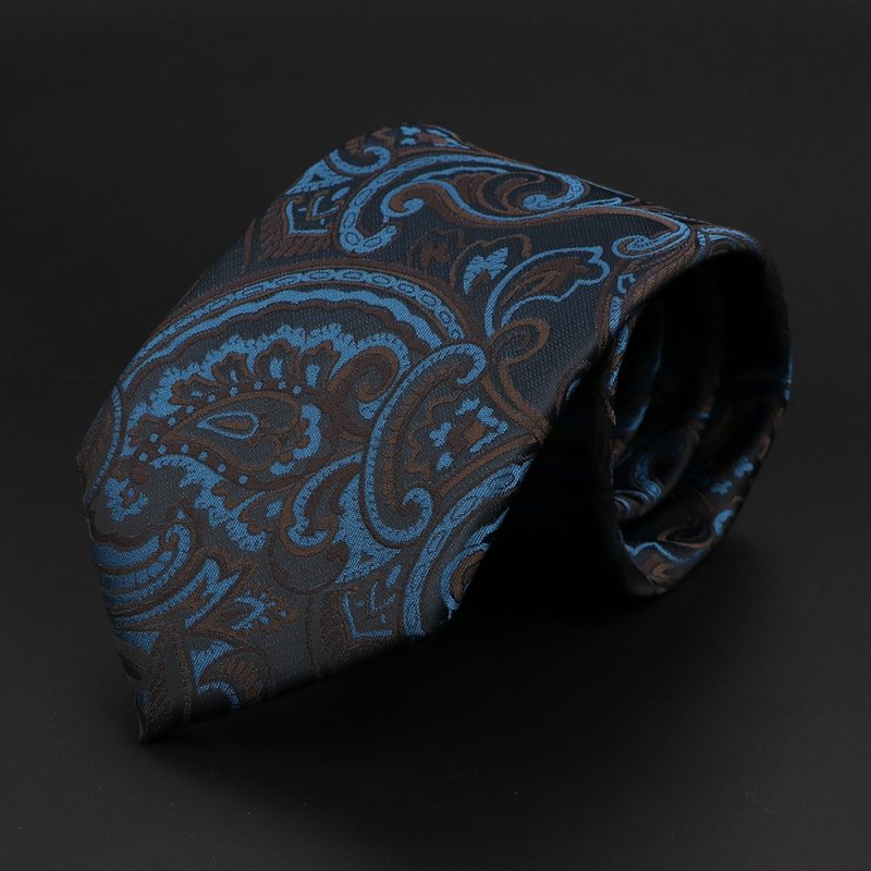 New Men's Classic Luxury Tie 8cm Striped Paisley Plaid All-Match Jacquard Necktie For Business Wedding Prom Daily Wear Accessory - Image 9