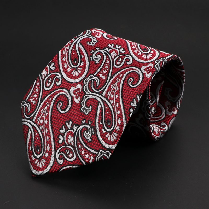 New Men's Classic Luxury Tie 8cm Striped Paisley Plaid All-Match Jacquard Necktie For Business Wedding Prom Daily Wear Accessory - Image 28