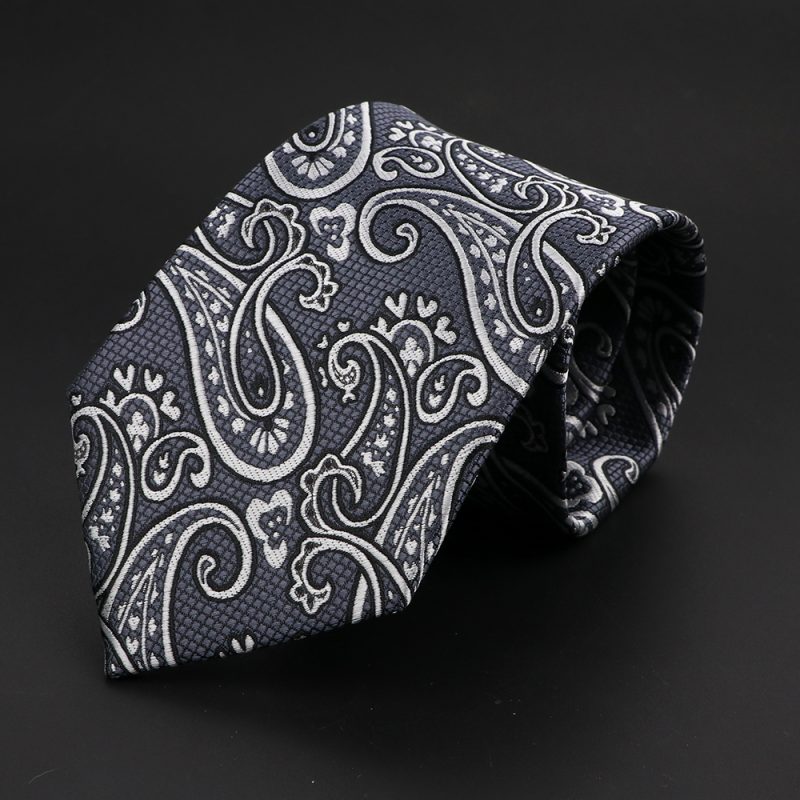 New Men's Classic Luxury Tie 8cm Striped Paisley Plaid All-Match Jacquard Necktie For Business Wedding Prom Daily Wear Accessory - Image 29