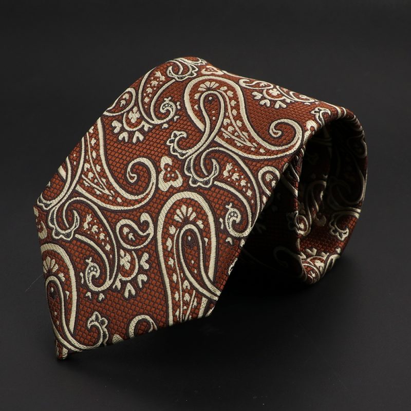 New Men's Classic Luxury Tie 8cm Striped Paisley Plaid All-Match Jacquard Necktie For Business Wedding Prom Daily Wear Accessory - Image 30