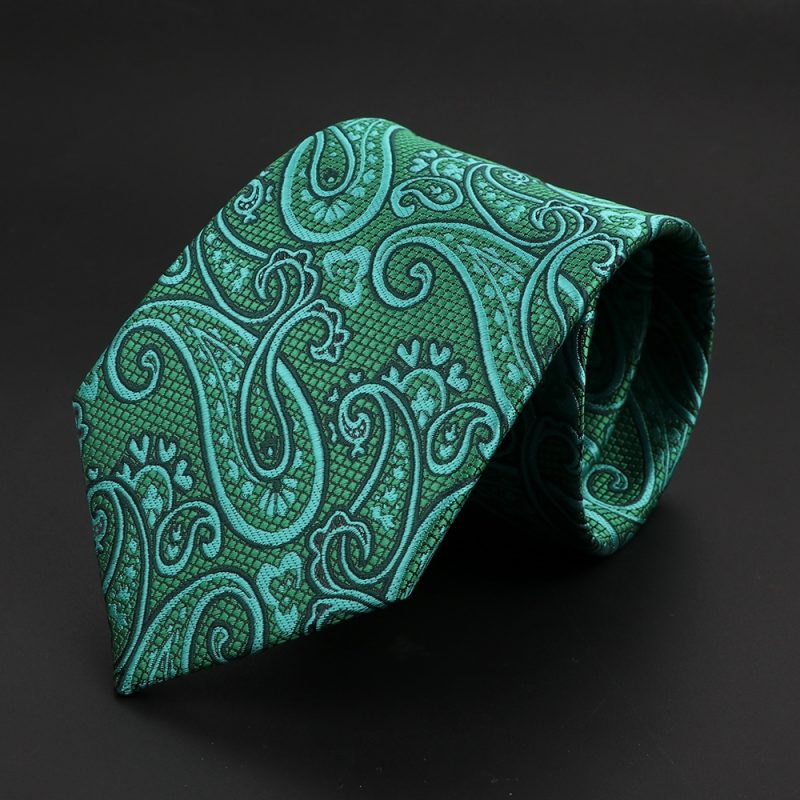 New Men's Classic Luxury Tie 8cm Striped Paisley Plaid All-Match Jacquard Necktie For Business Wedding Prom Daily Wear Accessory - Image 32