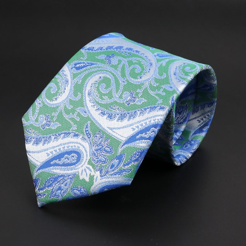 New Men's Classic Luxury Tie 8cm Striped Paisley Plaid All-Match Jacquard Necktie For Business Wedding Prom Daily Wear Accessory - Image 35