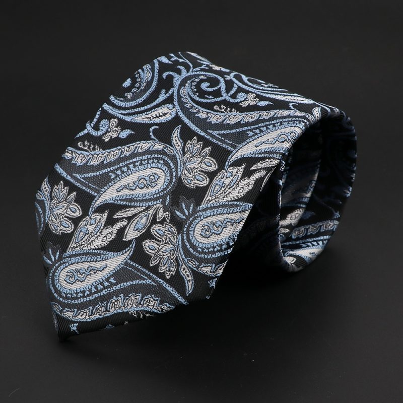 New Men's Classic Luxury Tie 8cm Striped Paisley Plaid All-Match Jacquard Necktie For Business Wedding Prom Daily Wear Accessory - Image 37