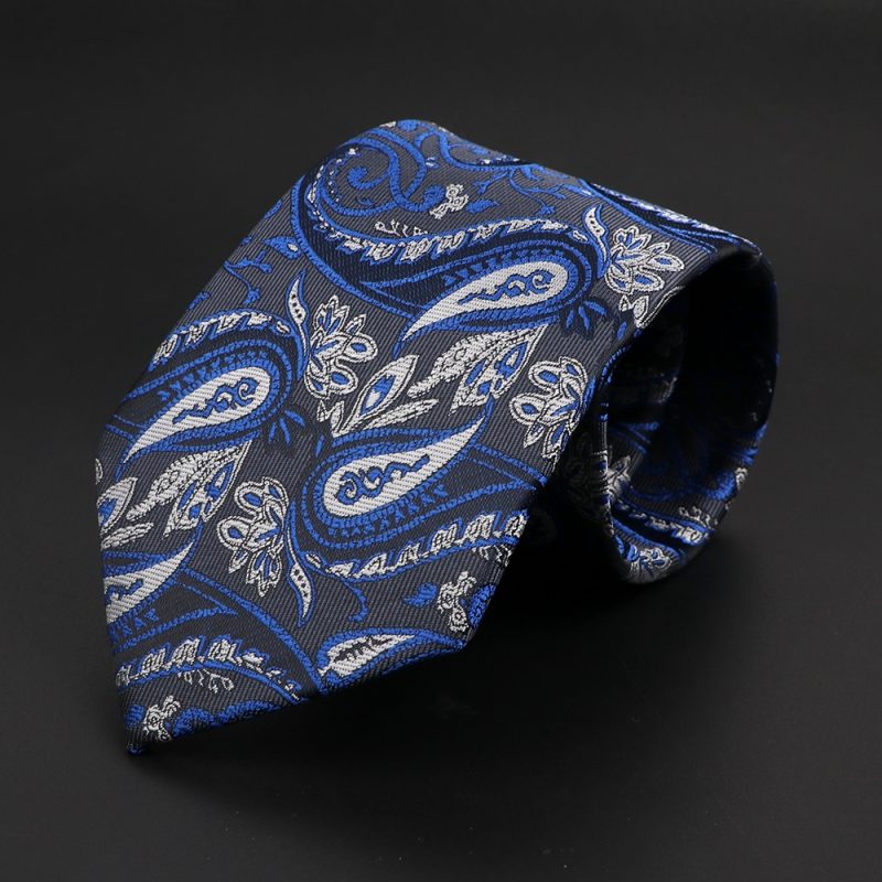New Men's Classic Luxury Tie 8cm Striped Paisley Plaid All-Match Jacquard Necktie For Business Wedding Prom Daily Wear Accessory - Image 38