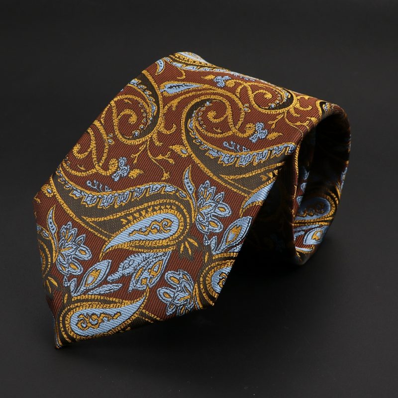 New Men's Classic Luxury Tie 8cm Striped Paisley Plaid All-Match Jacquard Necktie For Business Wedding Prom Daily Wear Accessory - Image 39