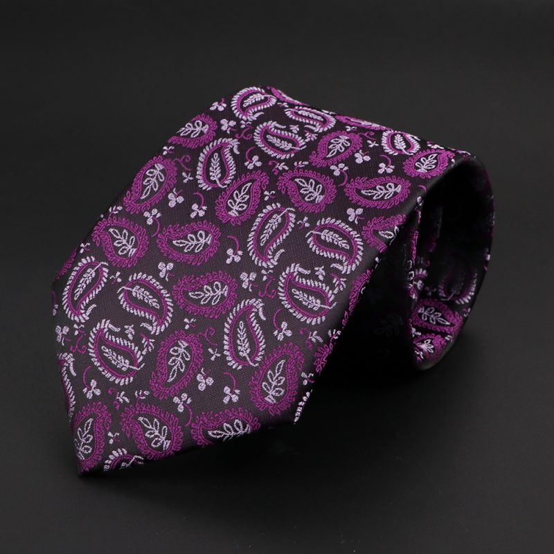 New Men's Classic Luxury Tie 8cm Striped Paisley Plaid All-Match Jacquard Necktie For Business Wedding Prom Daily Wear Accessory - Image 44