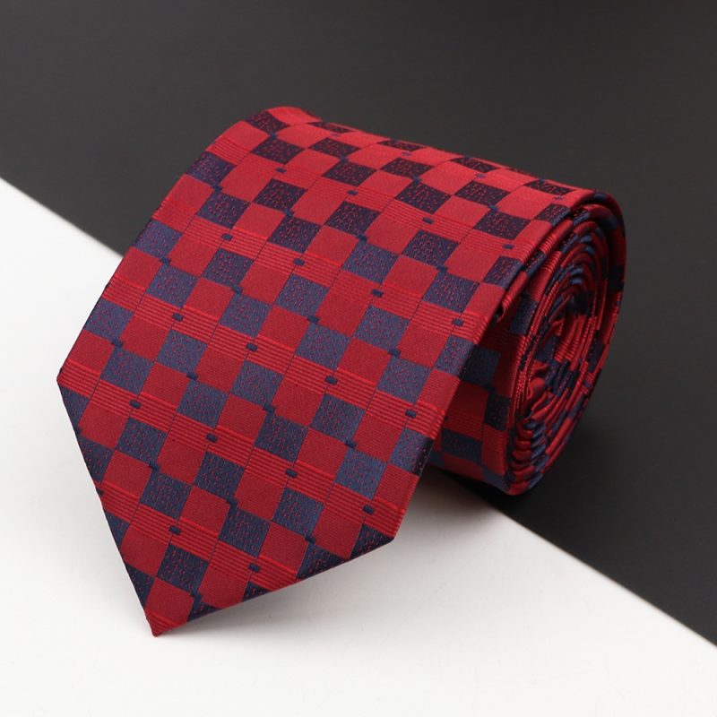 New Men's Classic Luxury Tie 8cm Striped Paisley Plaid All-Match Jacquard Necktie For Business Wedding Prom Daily Wear Accessory - Image 45