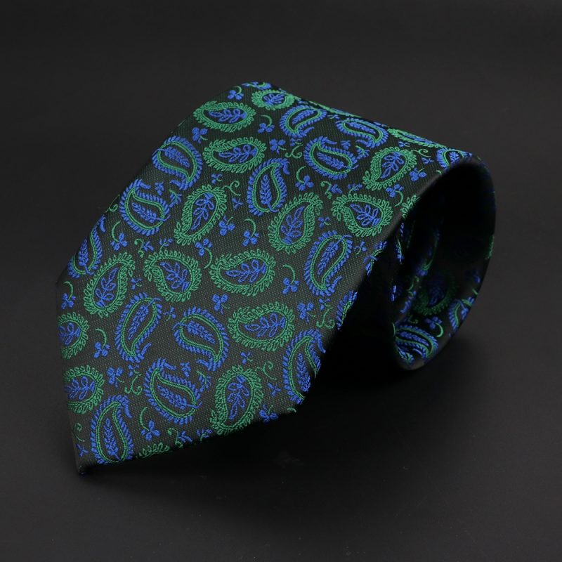 New Men's Classic Luxury Tie 8cm Striped Paisley Plaid All-Match Jacquard Necktie For Business Wedding Prom Daily Wear Accessory - Image 46