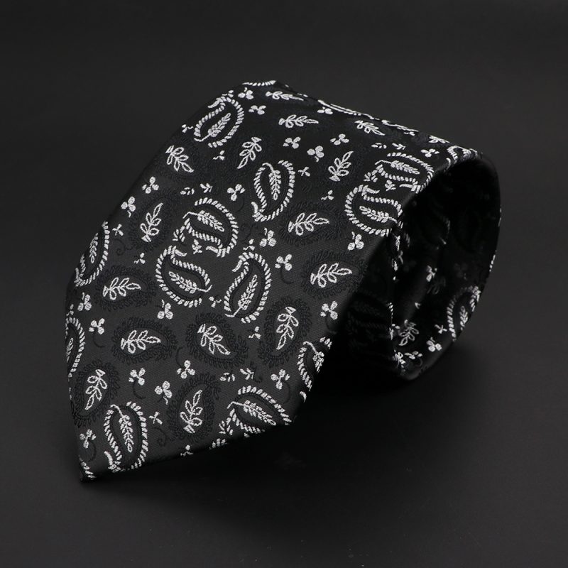 New Men's Classic Luxury Tie 8cm Striped Paisley Plaid All-Match Jacquard Necktie For Business Wedding Prom Daily Wear Accessory - Image 50
