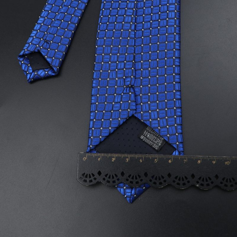 Men's Ties Solid Color Neck Stripe Flower Floral 7cm Jacquard Necktie Accessories Daily Wear Cravat Wedding Party Gift For Man - Image 3