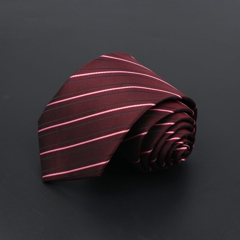 Men's Ties Solid Color Neck Stripe Flower Floral 7cm Jacquard Necktie Accessories Daily Wear Cravat Wedding Party Gift For Man - Image 7