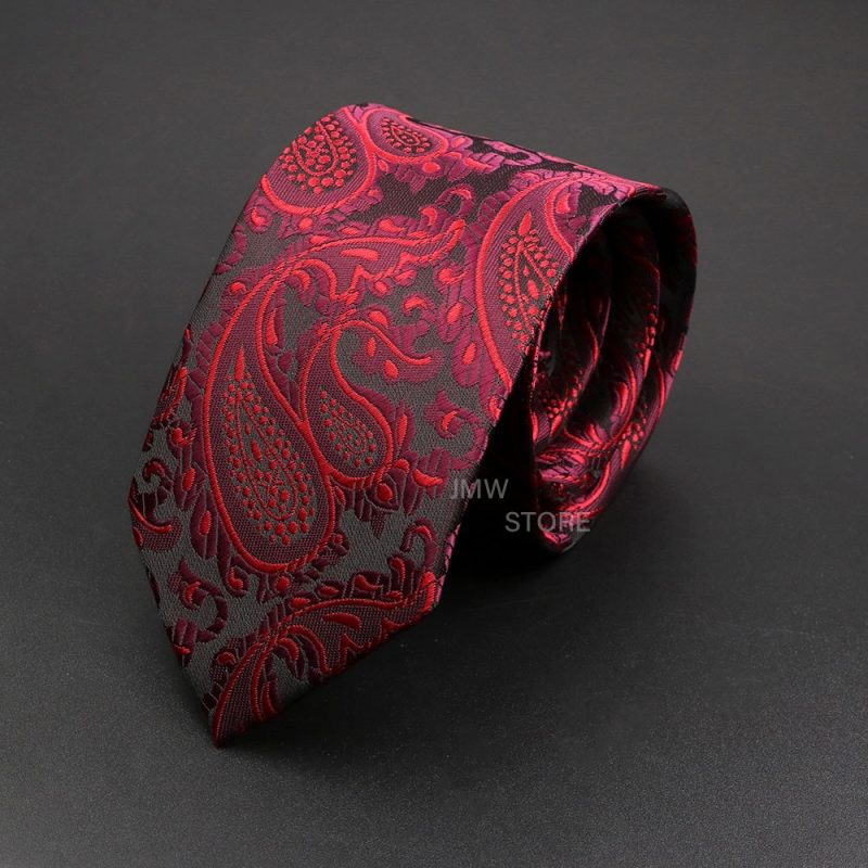 New Design Wedding Men Tie Grey Brown Green Paisley Flower Neckties Men Business Dropshipping Groom Collar Accessories Gift - Image 5