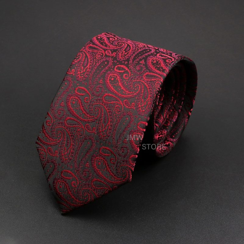New Design Wedding Men Tie Grey Brown Green Paisley Flower Neckties Men Business Dropshipping Groom Collar Accessories Gift - Image 6