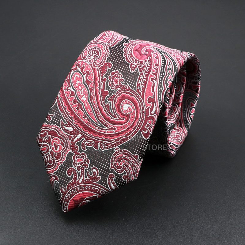 New Design Wedding Men Tie Grey Brown Green Paisley Flower Neckties Men Business Dropshipping Groom Collar Accessories Gift - Image 10