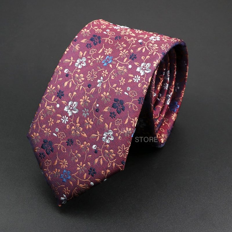 New Design Wedding Men Tie Grey Brown Green Paisley Flower Neckties Men Business Dropshipping Groom Collar Accessories Gift - Image 11