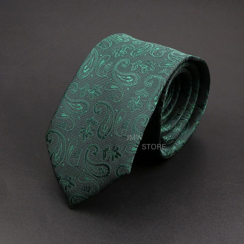 New Design Wedding Men Tie Grey Brown Green Paisley Flower Neckties Men Business Dropshipping Groom Collar Accessories Gift - Image 12