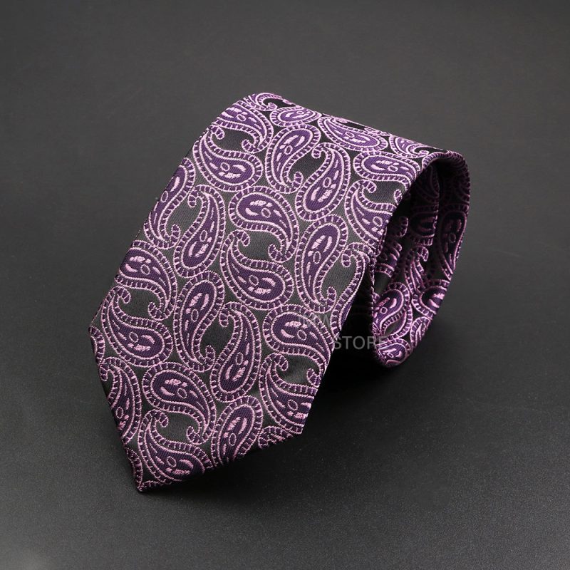 New Design Wedding Men Tie Grey Brown Green Paisley Flower Neckties Men Business Dropshipping Groom Collar Accessories Gift - Image 22