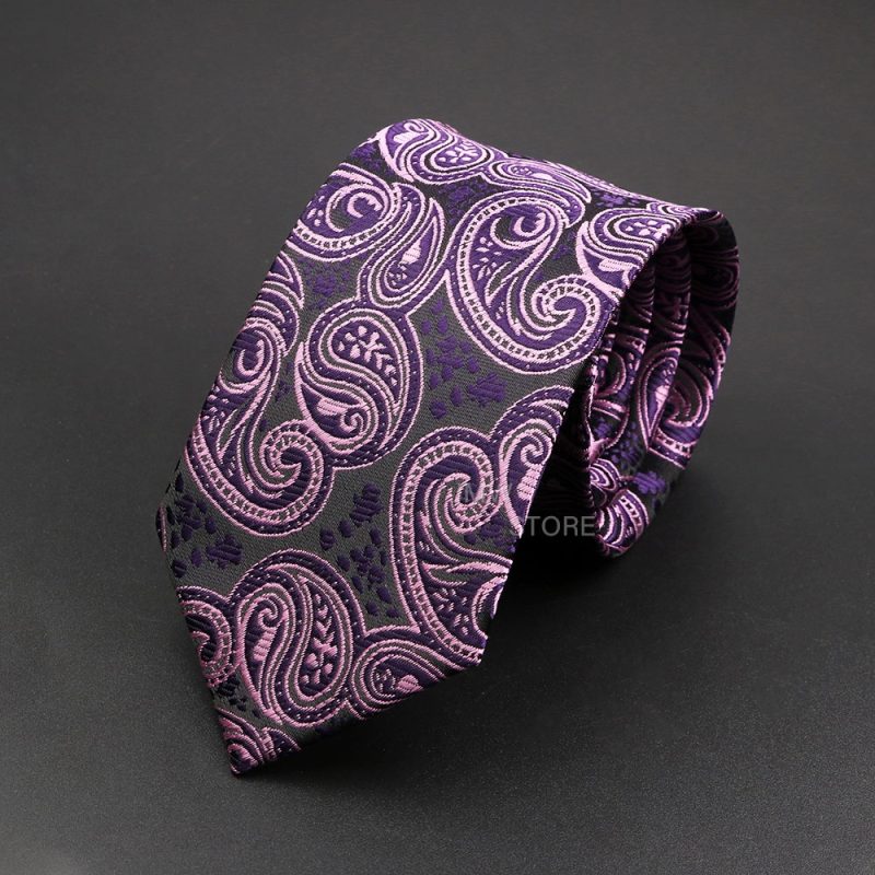 New Design Wedding Men Tie Grey Brown Green Paisley Flower Neckties Men Business Dropshipping Groom Collar Accessories Gift - Image 23