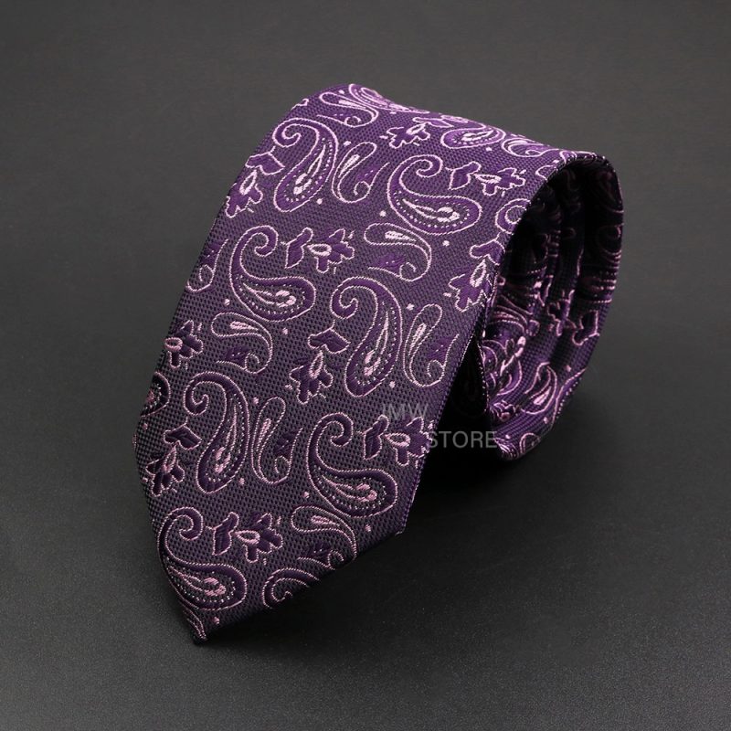 New Design Wedding Men Tie Grey Brown Green Paisley Flower Neckties Men Business Dropshipping Groom Collar Accessories Gift - Image 24