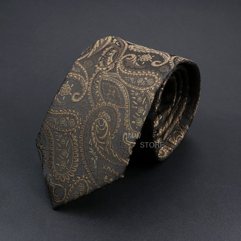 New Design Wedding Men Tie Grey Brown Green Paisley Flower Neckties Men Business Dropshipping Groom Collar Accessories Gift - Image 29