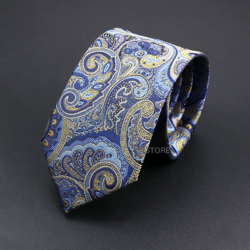 New Design Wedding Men Tie Grey Brown Green Paisley Flower Neckties Men Business Dropshipping Groom Collar Accessories Gift - Image 35