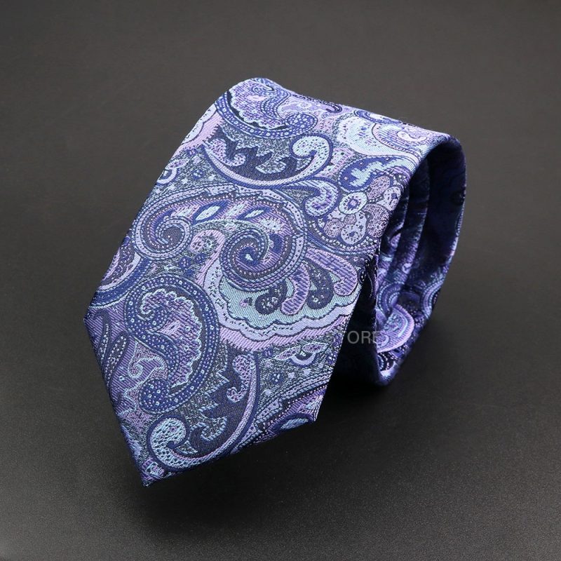 New Design Wedding Men Tie Grey Brown Green Paisley Flower Neckties Men Business Dropshipping Groom Collar Accessories Gift - Image 36