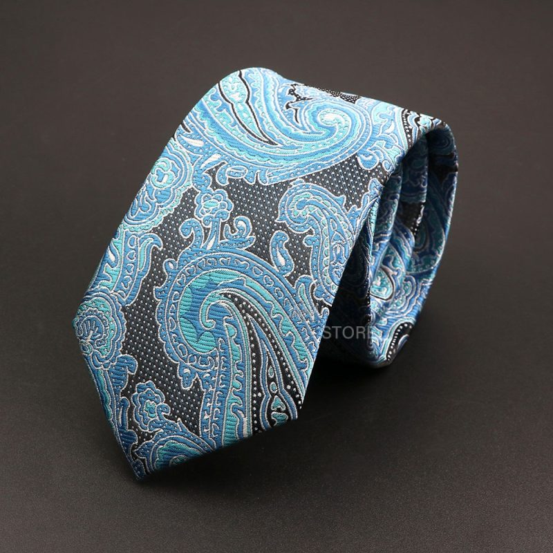 New Design Wedding Men Tie Grey Brown Green Paisley Flower Neckties Men Business Dropshipping Groom Collar Accessories Gift - Image 37