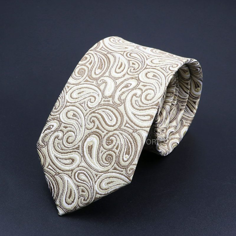 New Design Wedding Men Tie Grey Brown Green Paisley Flower Neckties Men Business Dropshipping Groom Collar Accessories Gift - Image 42