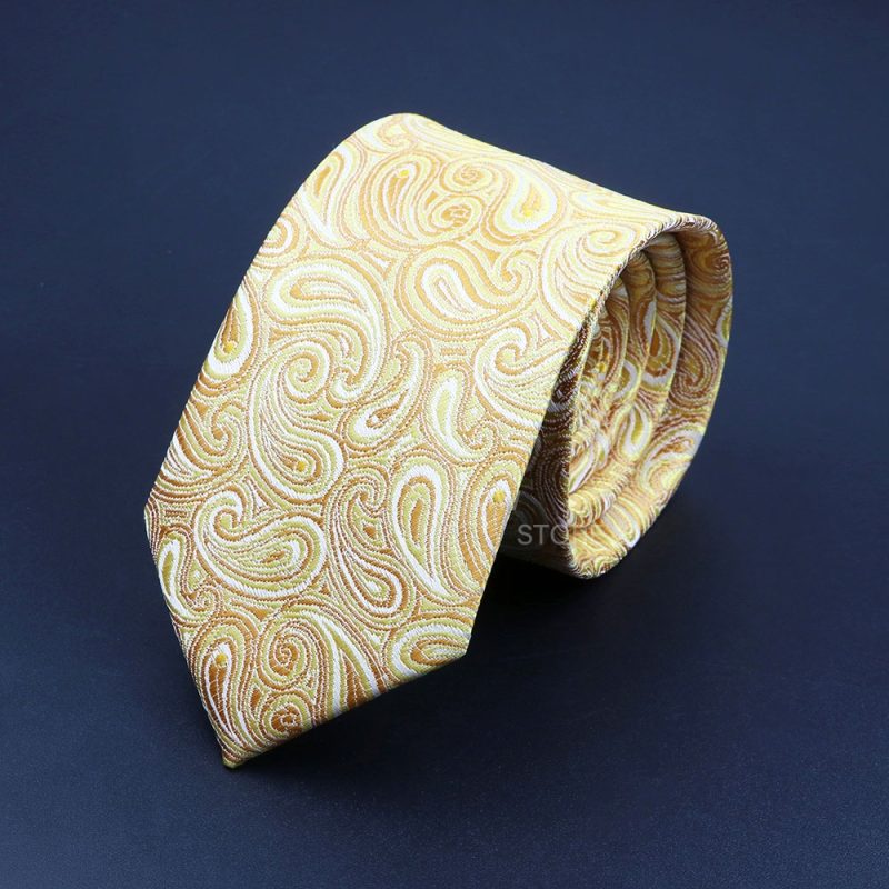 New Design Wedding Men Tie Grey Brown Green Paisley Flower Neckties Men Business Dropshipping Groom Collar Accessories Gift - Image 43