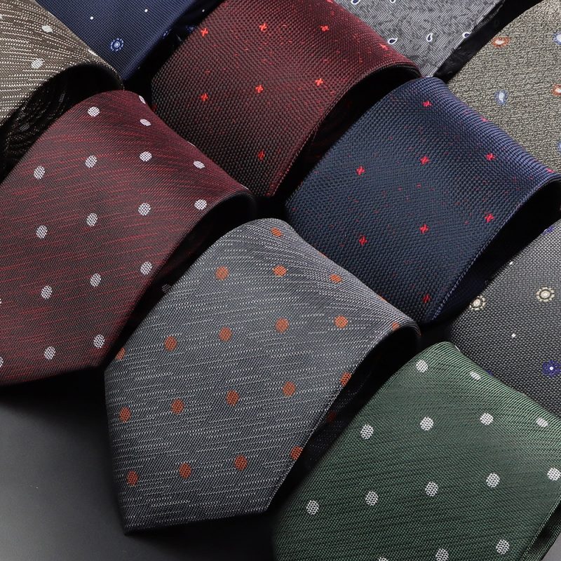 Men's Fashion NeckTie For Man Tie Luxury Striped Dot Flower Office Business Neck Tie Suit Cravat Wedding Party Necktie Men Gifts