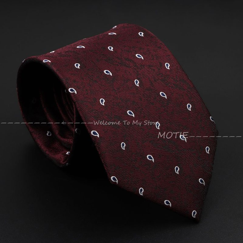 Men's Fashion NeckTie For Man Tie Luxury Striped Dot Flower Office Business Neck Tie Suit Cravat Wedding Party Necktie Men Gifts - Image 2