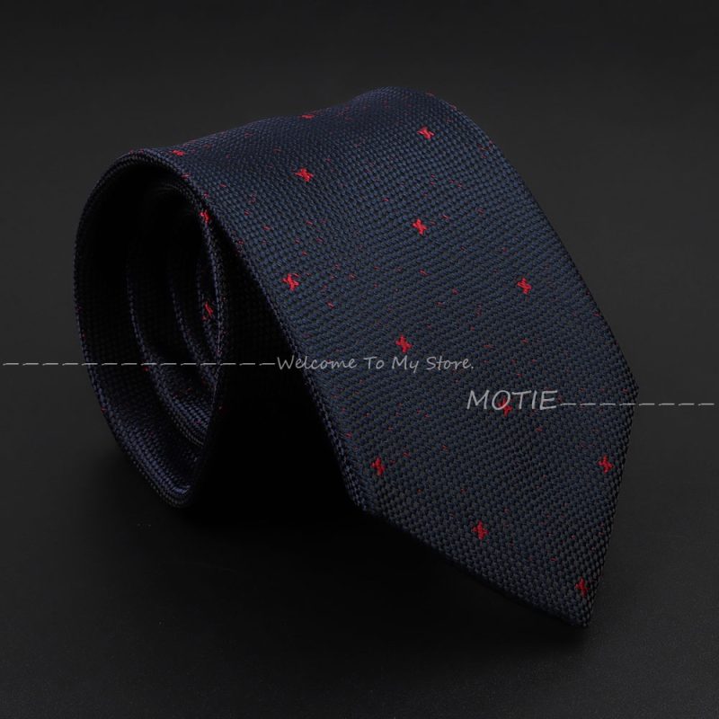 Men's Fashion NeckTie For Man Tie Luxury Striped Dot Flower Office Business Neck Tie Suit Cravat Wedding Party Necktie Men Gifts - Image 12