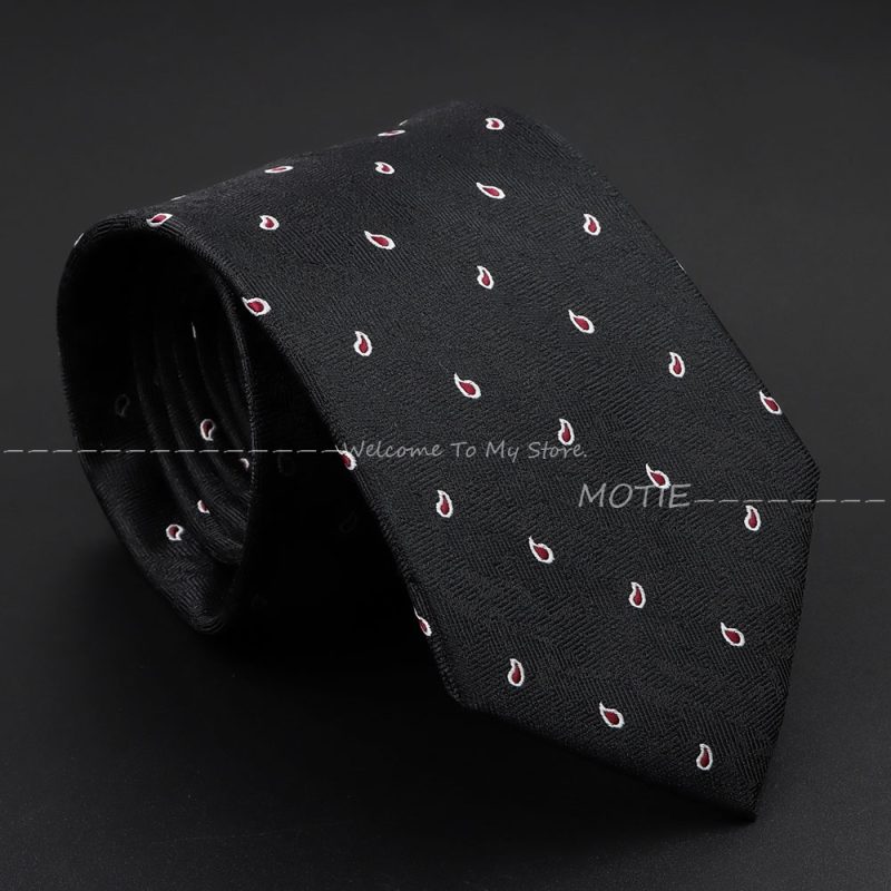 Men's Fashion NeckTie For Man Tie Luxury Striped Dot Flower Office Business Neck Tie Suit Cravat Wedding Party Necktie Men Gifts - Image 14